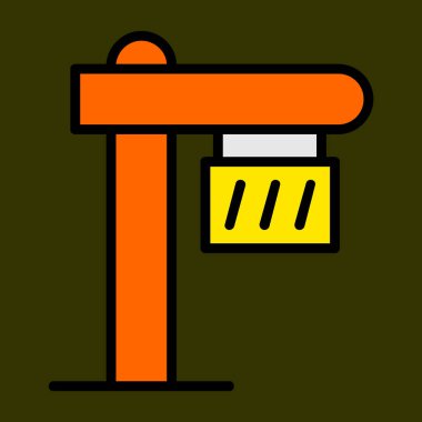 İmza panosu simgesi, vektör illüstrasyonu basit tasarım