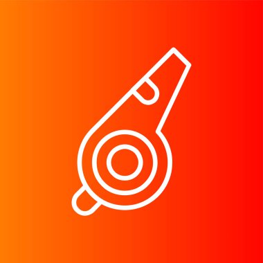 ıslık simgesi, vektör illüstrasyonu basit tasarım