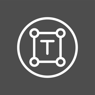 tipografi simgesi, vektör illüstrasyonu basit tasarım