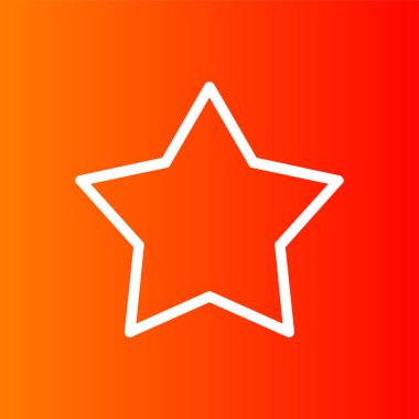 yıldız simgesi, vektör illüstrasyonu basit tasarım