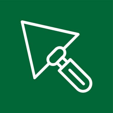 Trowel simgesi, vektör illüstrasyonu basit tasarım