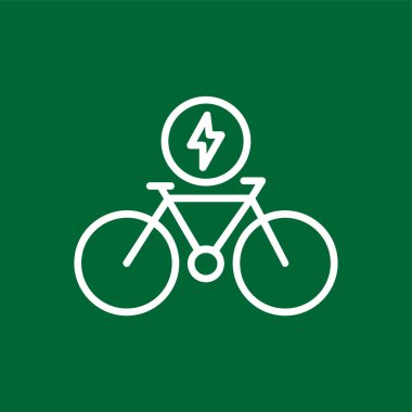 bisiklet simgesi, vektör illüstrasyonu basit tasarım