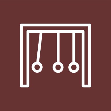 Sarkaç simgesi, vektör illüstrasyonu basit tasarım