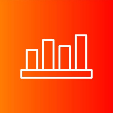 İstatistiksel simge, vektör illüstrasyonu basit tasarım