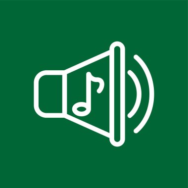 ses simgesi, vektör illüstrasyonu basit tasarım