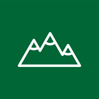 Mountains icon, vector illustration simple design