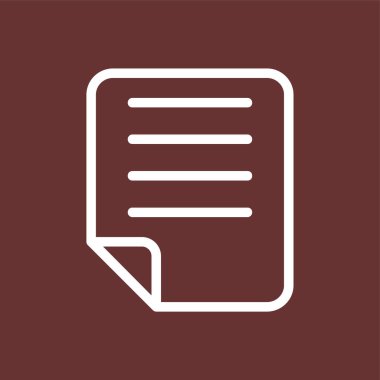 kağıt simgesi, vektör illüstrasyonu basit tasarım