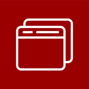 Sekme simgesi, vektör illüstrasyonu basit tasarım