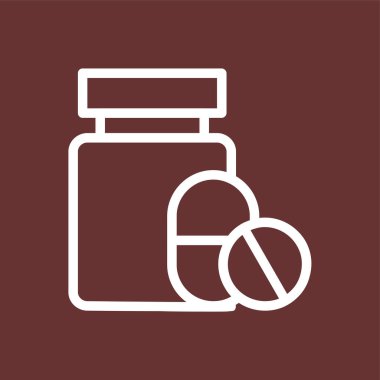 tıp simgesi, vektör illüstrasyonu basit tasarım