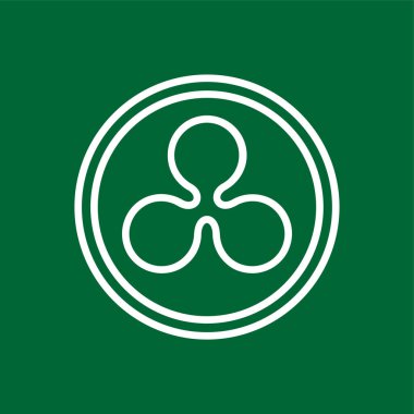 Dalgalanma simgesi, vektör illüstrasyonu basit tasarım