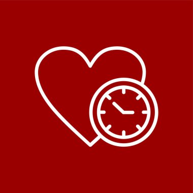 aşk simgesi, vektör illüstrasyonu basit tasarım