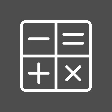 Calculator icon, vector illustration simple design