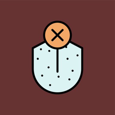 Tat Kaybı simgesi, vektör illüstrasyonu basit tasarım