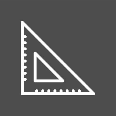 Kare simgesi, vektör illüstrasyonu basit tasarımı ayarla