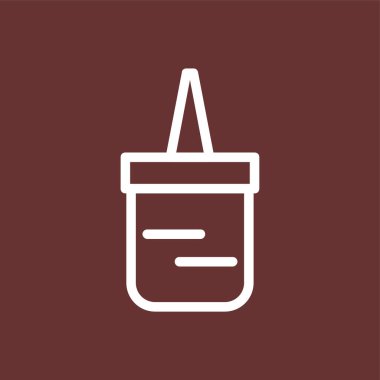 Yapıştırıcı simgesi, vektör illüstrasyonu basit tasarım