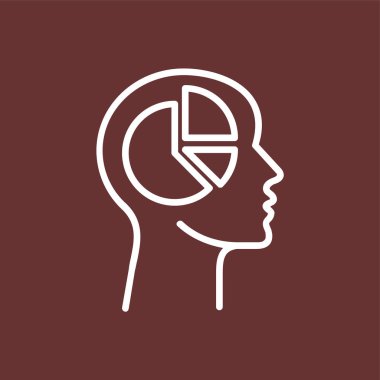 baş simge, vektör illüstrasyonu basit tasarım