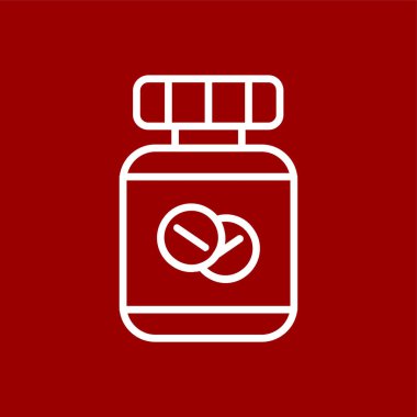 tıp simgesi, vektör illüstrasyonu basit tasarım