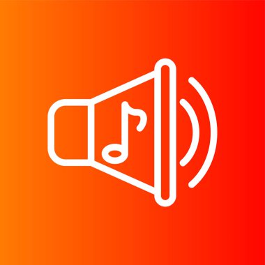 ses simgesi, vektör illüstrasyonu basit tasarım