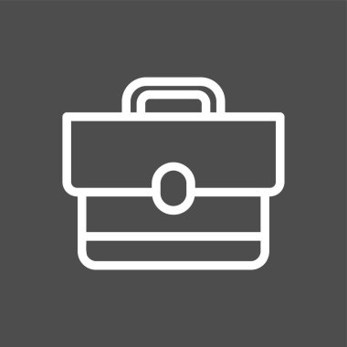 Çanta simgesi, vektör illüstrasyonu basit tasarım