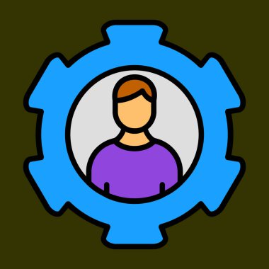 koçluk simgesi, vektör illüstrasyonu basit tasarım