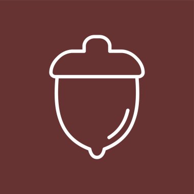 palamut simgesi, vektör illüstrasyonu basit tasarım