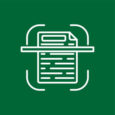 tarama simgesi, vektör illüstrasyonu basit tasarım