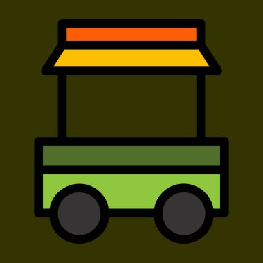 Gıda Oyalama simgesi, vektör illüstrasyonu basit tasarım