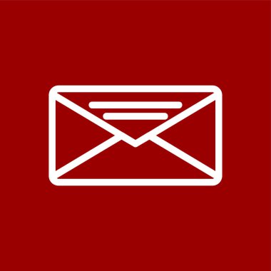 Envelope icon, vector illustration simple design
