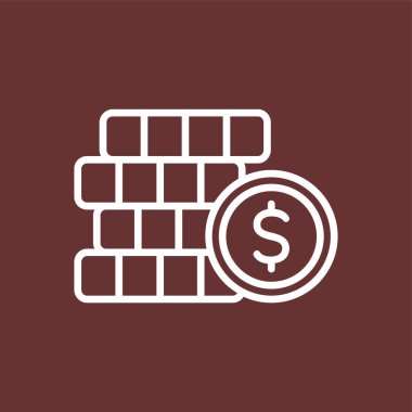 Yatırım simgesi, vektör illüstrasyonu basit tasarım