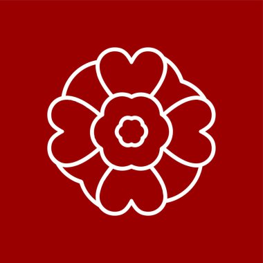 Naneli Marigold simgesi, vektör illüstrasyonu basit tasarım