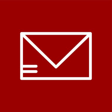 Envelope icon, vector illustration simple design