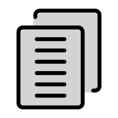 kopya simgesi, vektör illüstrasyonu basit tasarım