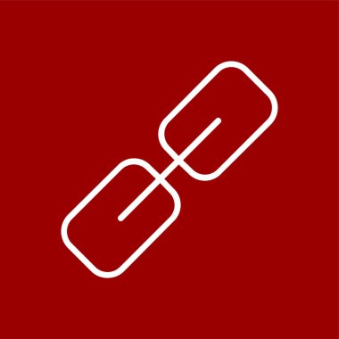 Hiperlink simgesi, vektör illüstrasyonu basit tasarım