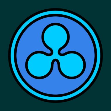 Dalgalanma simgesi, vektör illüstrasyonu basit tasarım