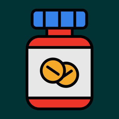 tıp simgesi, vektör illüstrasyonu basit tasarım