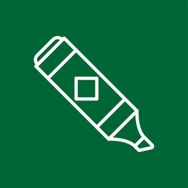 Vurgulama simgesi, vektör illüstrasyonu basit tasarım