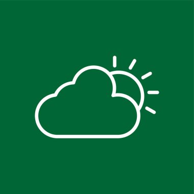 hava simgesi, vektör illüstrasyonu basit tasarım