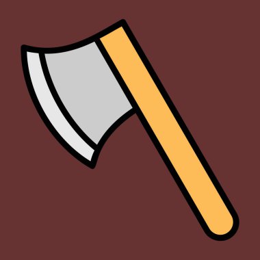 Balta simgesi, vektör illüstrasyonu basit tasarım