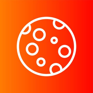 Ay simgesi, vektör illüstrasyonu basit tasarım