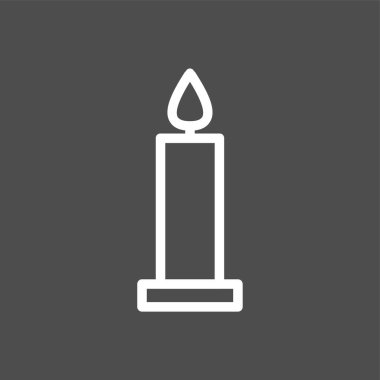 mum simgesi, vektör illüstrasyonu basit tasarım