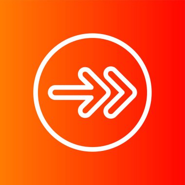 Sonraki simge, vektör illüstrasyonu basit tasarım