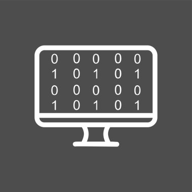 Coding icon, vector illustration simple design