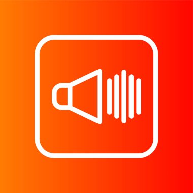 Ses simgesi, vektör illüstrasyonu basit tasarım