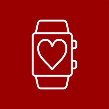 smartwatch simgesi, vektör illüstrasyonu basit tasarım