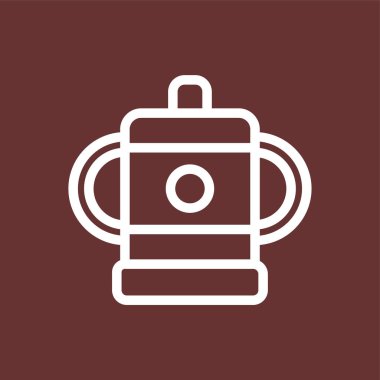 Besleyici simgesi, vektör illüstrasyonu basit tasarım