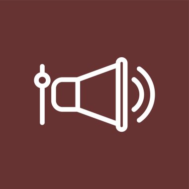 Ses simgesi, vektör illüstrasyonu basit tasarım