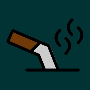 Cigarette Butt icon, vector illustration simple design
