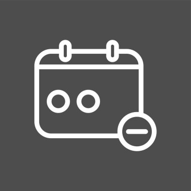 Takvim simgesi, vektör illüstrasyonu basit tasarım