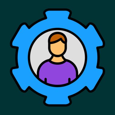 koçluk simgesi, vektör illüstrasyonu basit tasarım