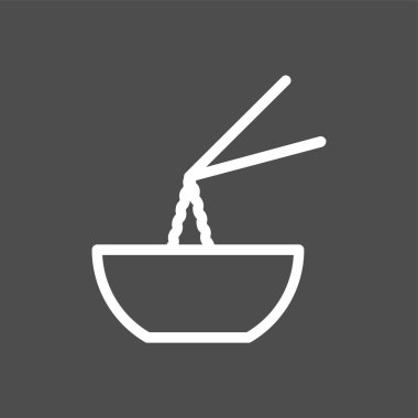 Erişte simgesi, vektör illüstrasyonu basit tasarım